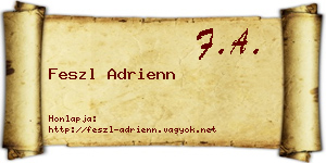 Feszl Adrienn névjegykártya